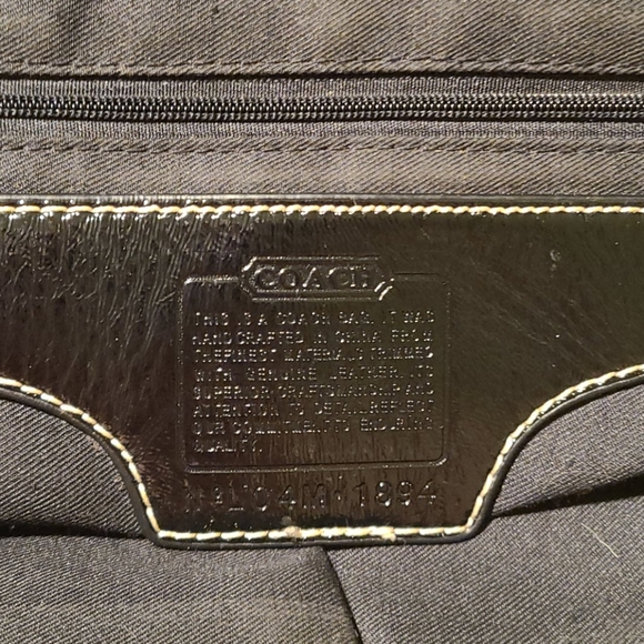 Black shiny coach bag - Picture 7 of 7